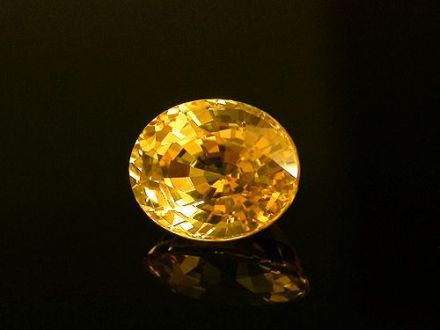 Craterites - Yellow sapphire - желтый сапфир